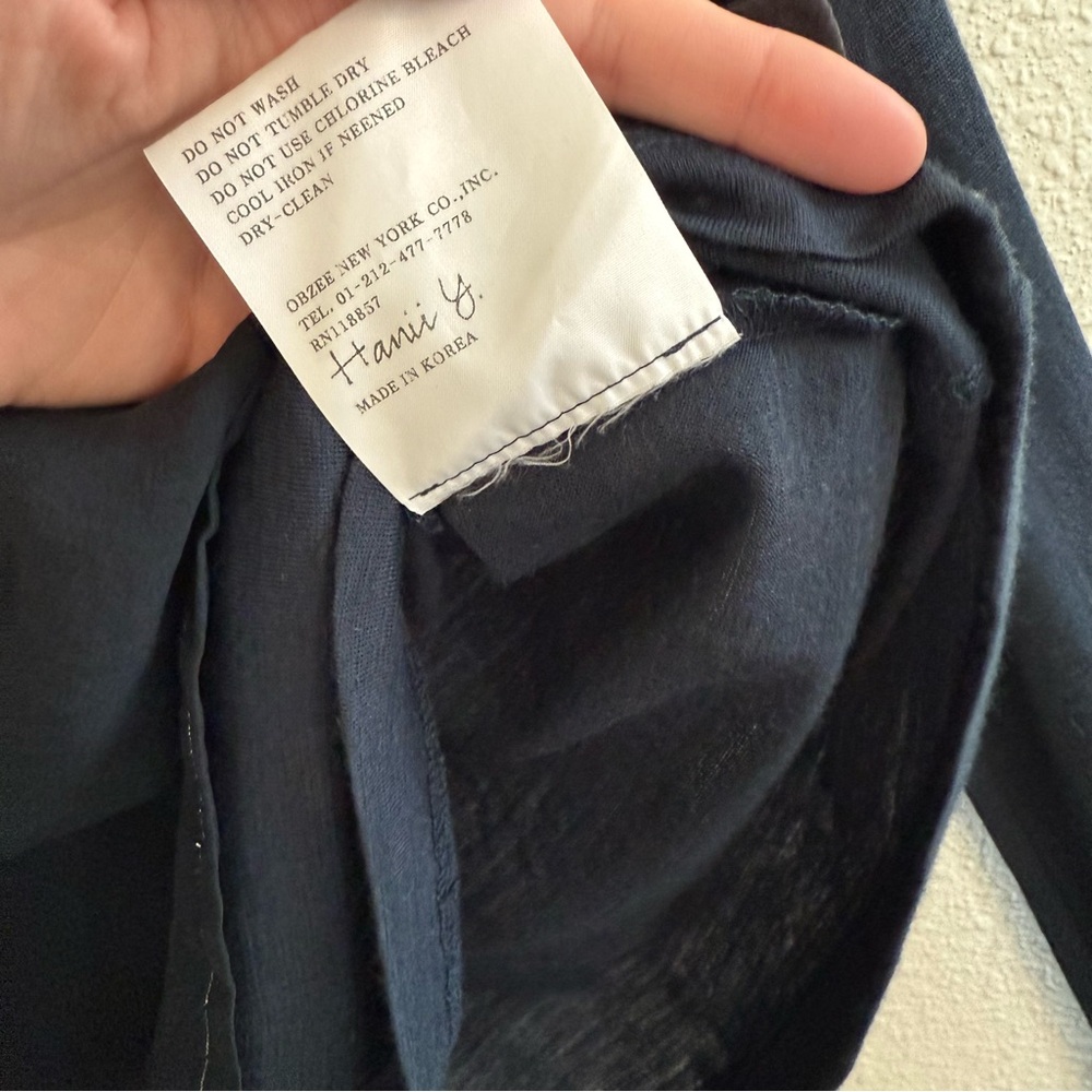 Y2K Hanii Y Long Sleeve Tie Detail Top - Picture 6 of 10